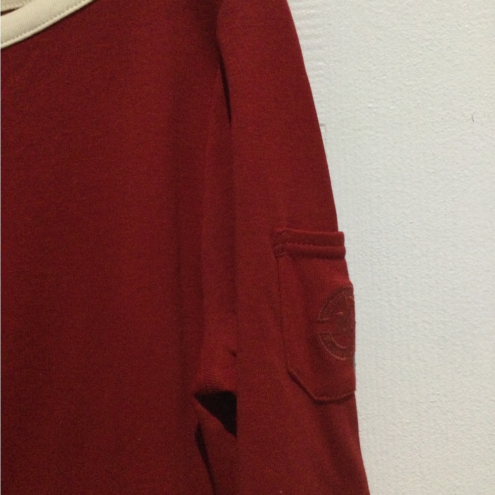 Lauren Ralph Lauren Women’s Red and Cream Long Sleeve Top - Picture 6 of 7